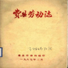 费县劳动志 1987版 PDF电子版