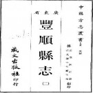 光绪丰顺县志（共二册）.pdf下载